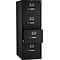 HON 510 Series 4-Drawer Vertical File Cabinet, Locking, Legal, Black, 25 (H514CPP)