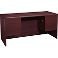 HON® 10700 Series Office Suite in Mahogany, Kneespace Credenza, 60Wx24Dx29-1/2H