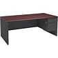 HON® 38000 Series 72'' Right Pedestal Desk, Mahogany/Charcoal (H38293RNS)