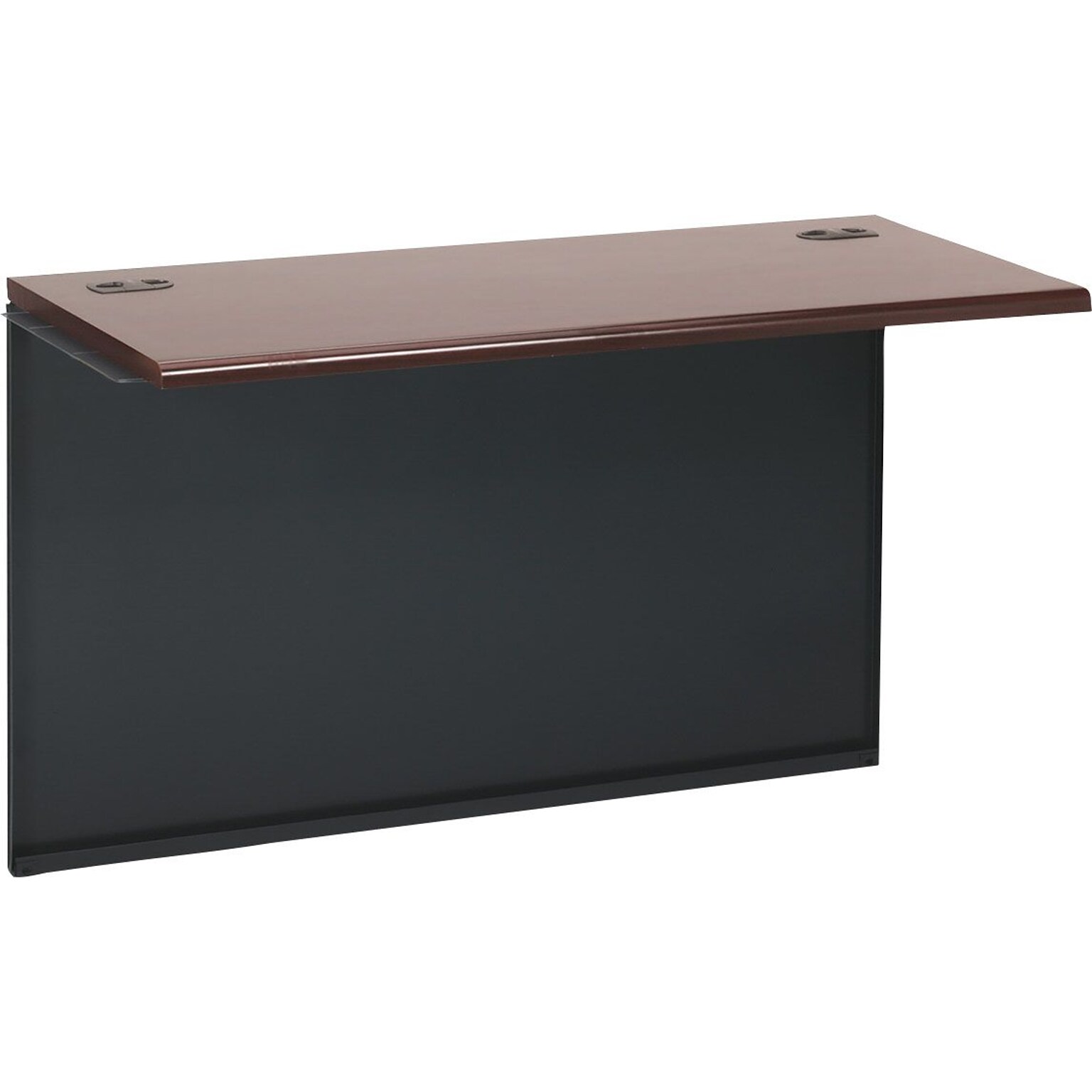 HON 38000 Series Bridge, 29.5H x 48W x 24D, Mahogany/Charcoal (HON38210NS)