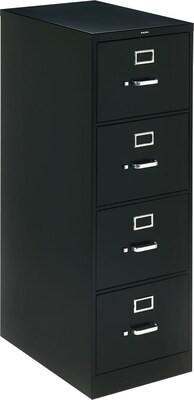 HON® 320 Series Vertical File, 4-Drawer, Legal, Black