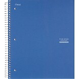 Five Star Recycled 1-Subject Notebook, 8 1/2 x 11, College Ruled, 100 Sheets, Assorted Colors (061