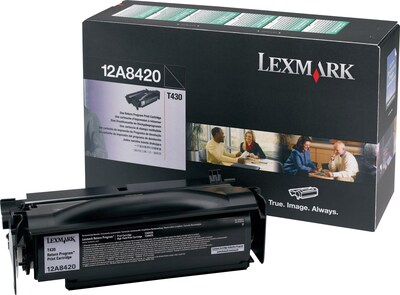 Lexmark 12A8420 Black Standard Yield Toner Cartridge