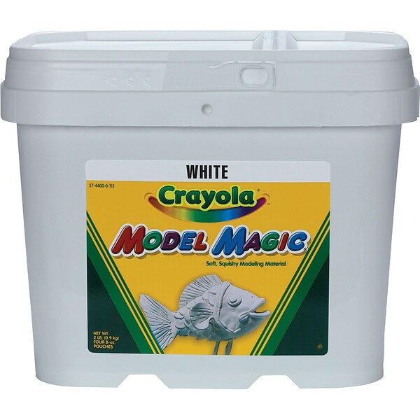 Crayola Air-Dry Clay Bucket, 2.5 lbs, White (57-5050)