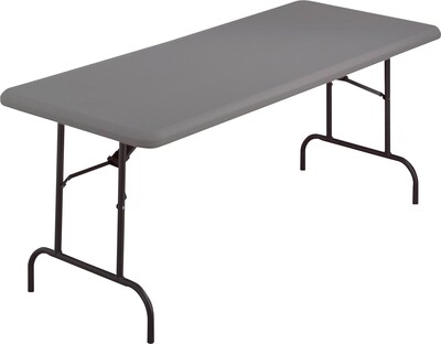 Iceberg® IndestrucTables TOO™ 1200 Series Folding Table, 60x30, Charcoal