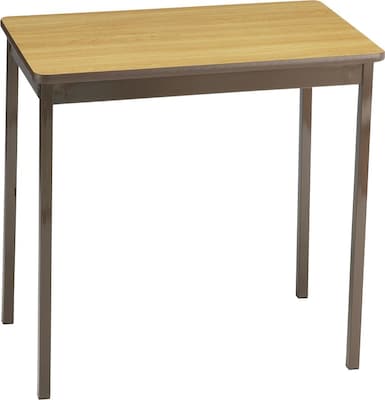 Barricks® Utility Tables, 30Hx30Wx18D, Brown/Oak