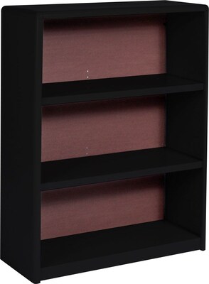 Safco ValueMate Economy 3-Shelf 41H Steel Bookcase, Black (7171BL)