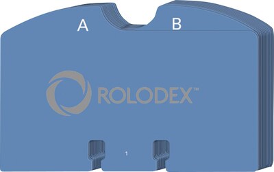 Rolodex® A-Z Rotary File Guides; 2-1/4x4