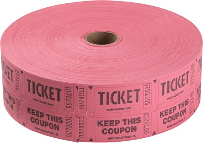 Staples Double Ticket Roll, 2000/Roll (19163)