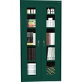 Sandusky 72H Clearview Steel Storage Cabinet with 5 Shelves, Forest Green (CA4V361872-08)