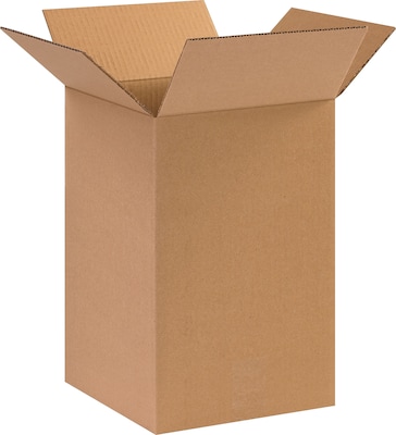 10 x 10 x 15 Shipping Boxes, 32 ECT, Brown, 25/Pack (BS101015)