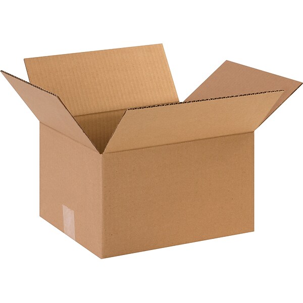 12 x 10 x 7 Shipping Boxes, 32 ECT, Brown, 25 /Bundle(12107)