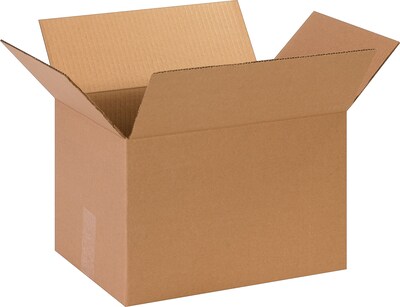 13.75 x 10.25 x 9.13 Shipping Boxes, 32 ECT, Brown, 25/Bundle (13109)