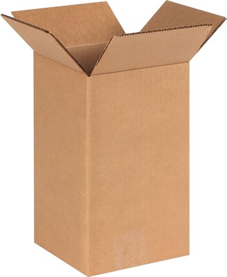 6 x 6 x 10 Shipping Boxes, 32 ECT, Brown, 25/Bundle (6610)