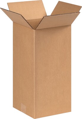 8 x 8 x 16 Shipping Boxes, 32 ECT, Brown, 25/Bundle (8816)