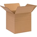 SI Products 10 x 10 x 10 Multi-Depth Shipping Boxes, Brown, 25/Bundle (MD101010)