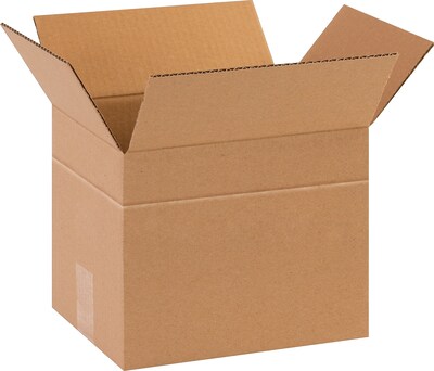 10 x 8 x 8 Multi-Depth Shipping Boxes, Brown, 25/Pack (BS100808MD)