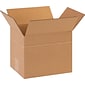 10" x 8" x 8" Multi-Depth Shipping Boxes, Brown, 25/Pack (BS100808MD)