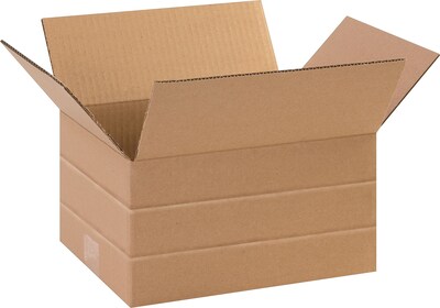 Coastwide Professional™ 11.25 x 8.75 x 6, 32 ECT, Multi-Depth Shipping Boxes, 25/Bundle (CW57964)