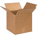 13 x 13 x 13 Multi-Depth Shipping Boxes, Brown, 25/ Bundle (MD131313)
