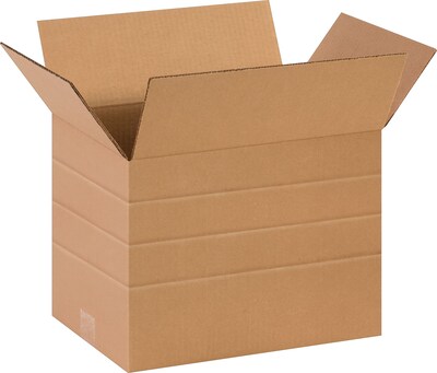 10 x 14 x 10 Multi Depth Shipping Boxes, 32 ECT, Brown, 25/ Bundle(MD141010)