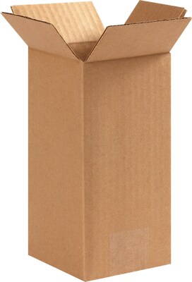 Coastwide Professional™ 4 x 4 x 8, 32 ECT, Shipping Boxes, 25/Bundle (CW57958)