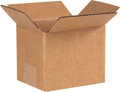 5 x 4 x 4 Shipping Boxes, 32 ECT, Brown, 25/Bundle (544)