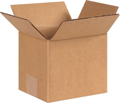6" x 5" x 5"'' Shipping Boxes, 32 ECT, Brown, 25 /Bundle(655)