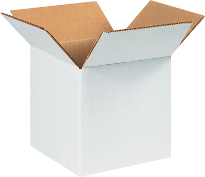 Corrugated White Box 12 x 12 x 12 - 25/Bundle 500/Bale BS121212W
