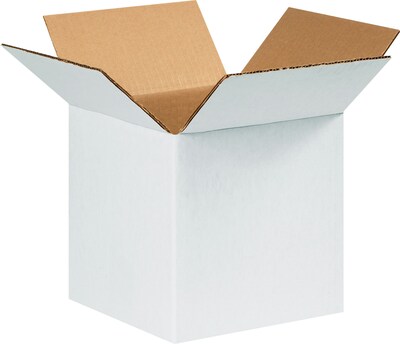 Coastwide Professional™ 8 x 8 x 8, 32 ECT, White, Shipping Boxes, 25/Bundle (CW57950)