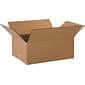 20" x 14" x 8" Shipping Boxes, 32 ECT, Brown, 25/Bundle (20148)