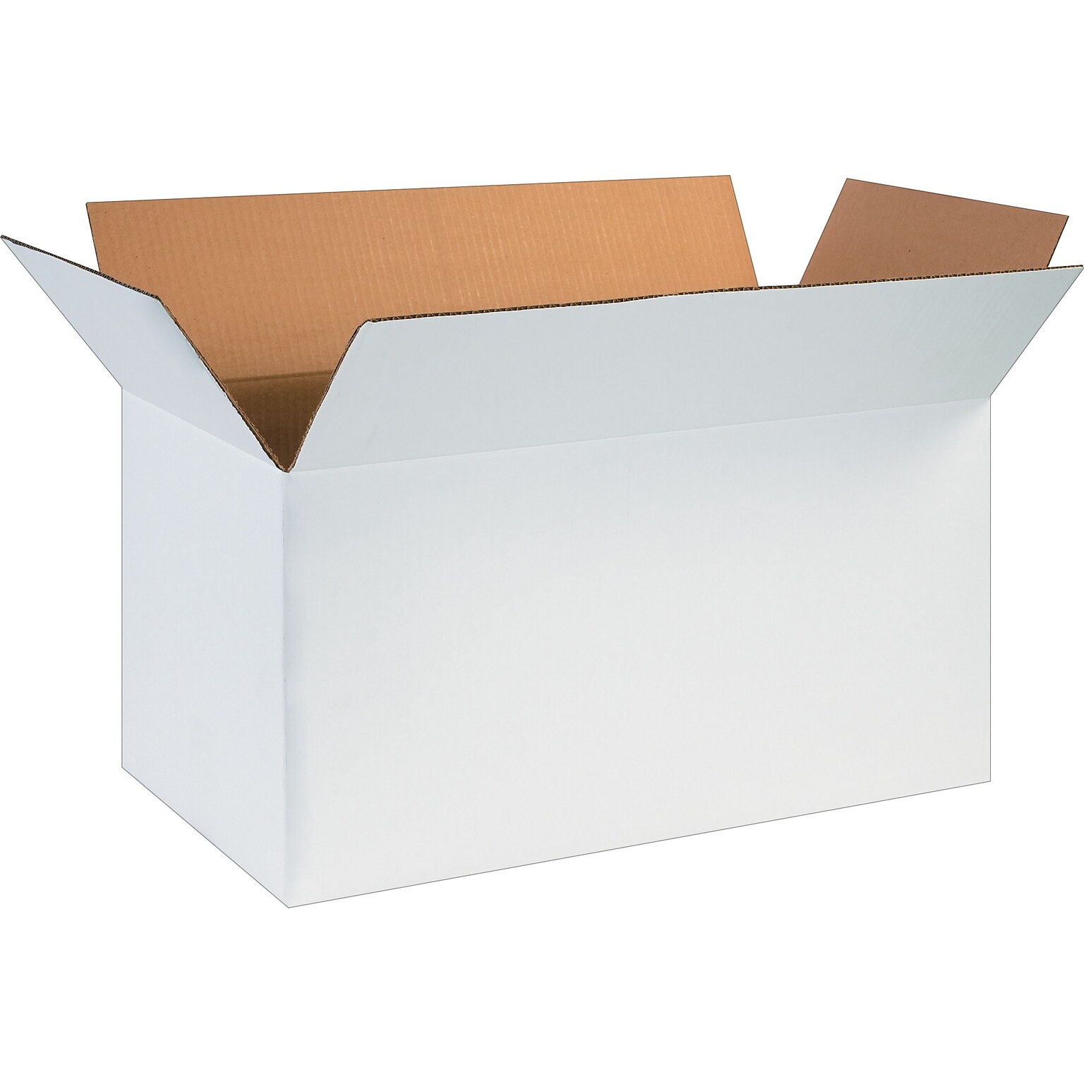 12 x 12 x 24 Shipping Boxes, White, 25/Bundle (241212W)