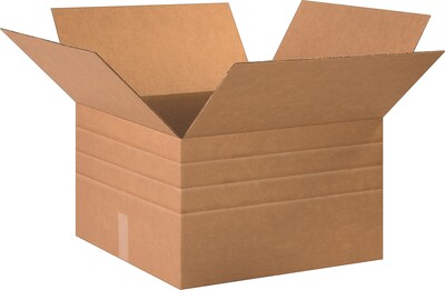 20 x 20 x 12 Multi-Depth Shipping Boxes, 32 ECT, Brown, 20/Bundle (BS202012MD)