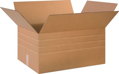 SI Products 24 x 18 x 12 Multi-Depth Shipping Boxes,  Brown, 10/Bundle (BS241812MD) | Quill
