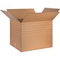 30" x 24" x 24" Multi-Depth Shipping Boxes, 44 ECT, Brown, 15/Bundle (BS302424MDHD)