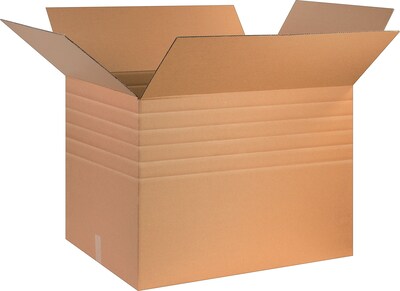 SI Products 32 x 24 x 24 Multi-Depth Shipping Boxes, 44 ECT, Brown, 10/Bundle (BS322424MDHD)
