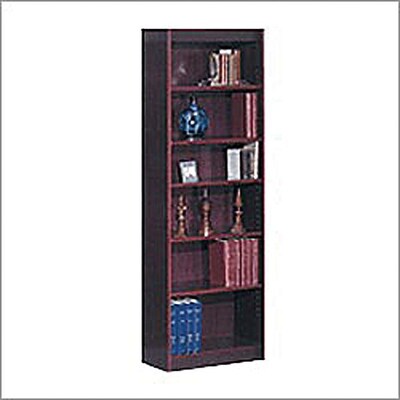 Safco® Veneer Bookcases, 6-Shelf, 24W, Mahogany