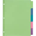 Staples Tab Writable Dividers, Multicolor, Large, 5 Tab Set (13512/23180)