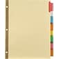 Staples® Insertable Big Tab Dividers, 8-Tab, Assorted (13487/11111)