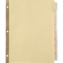 Staples® Insertable Big Tab Dividers, 8-Tab, Clear (18934/11112)
