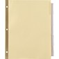 Insertable Big Tab Dividers, 5-Tab, Clear