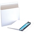 Gusseted Stayflats Mailers, White, 10 x 7 3/4 x 1, 100/Ct