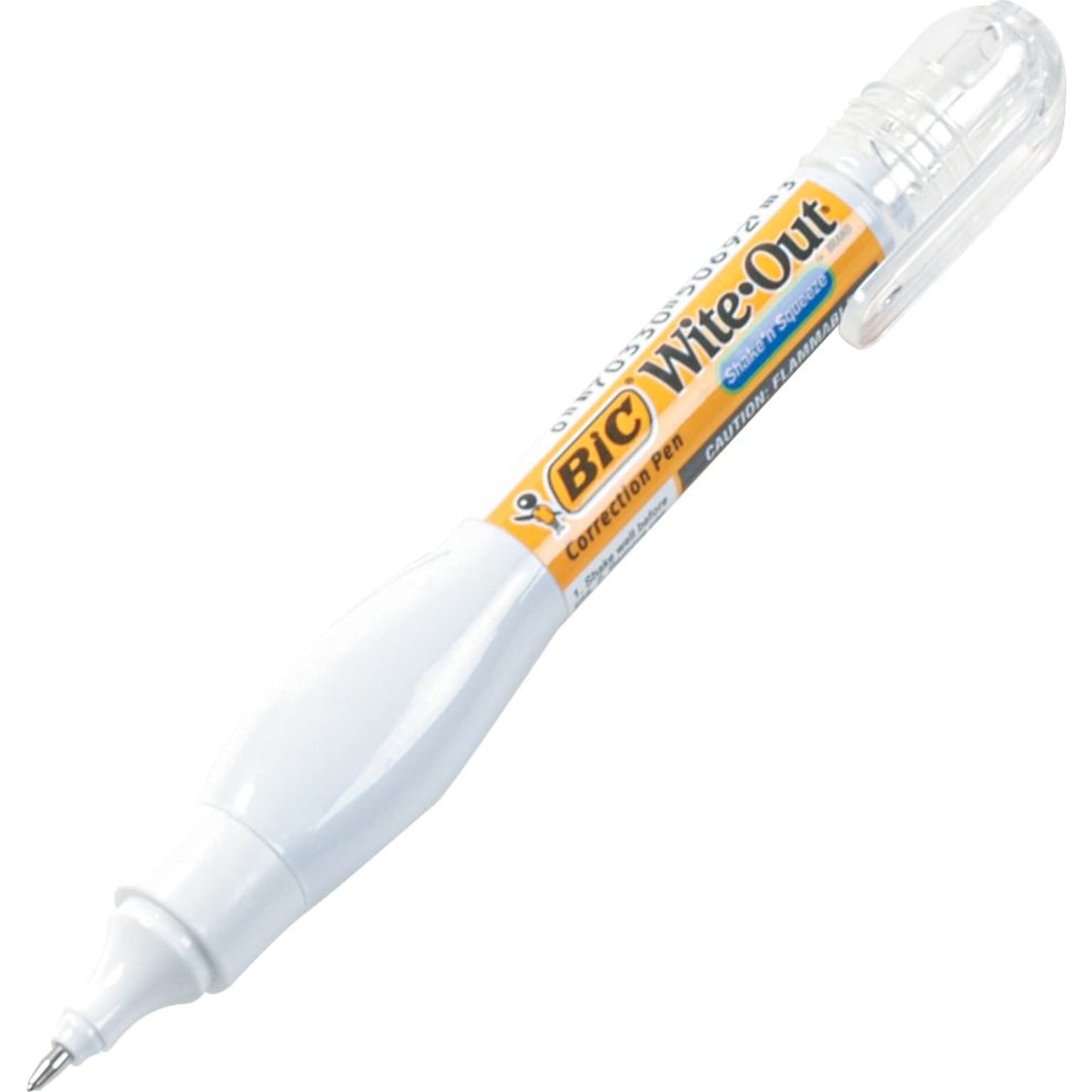 BIC Wite-Out Shake N Squeeze Correction Pen, 8 ml., White, 36/Carton (WOSQPP11CA)