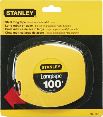 Stanley 100 ft. Tape Measure, Steel (34106)