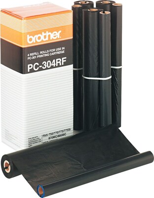 Brother PC304RF Black Standard Yield Fax Cartridge Refill, 4/Pack