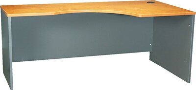 Bush Business Furniture Corsa Collection in Natural Cherry Finish, Right Corner Module, Ready to Assemble
