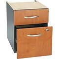 Bush Business Furniture Westfield 2 Drawer 3/4 Pedestal, Natural Cherry, (WC72490SU)