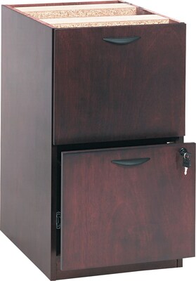 Basyx™ Hardwood Veneer Furniture Collection in Mahogany; File/File Pedestal