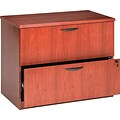 Basyx™ Hardwood Veneer Furniture Collection in Bourbon Cherry; 2-Drawer Lateral File