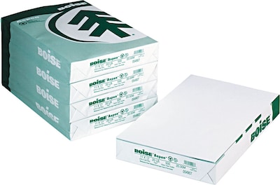 Boise ASPEN 30 11 x 17 Multi-Use Recycled Paper, 20 lbs., 92 Brightness, 2500 Sheets/Carton (054907)